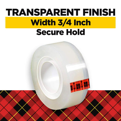 Scotch Adhesive Tapes 600K6, 6 Rolls – view 2