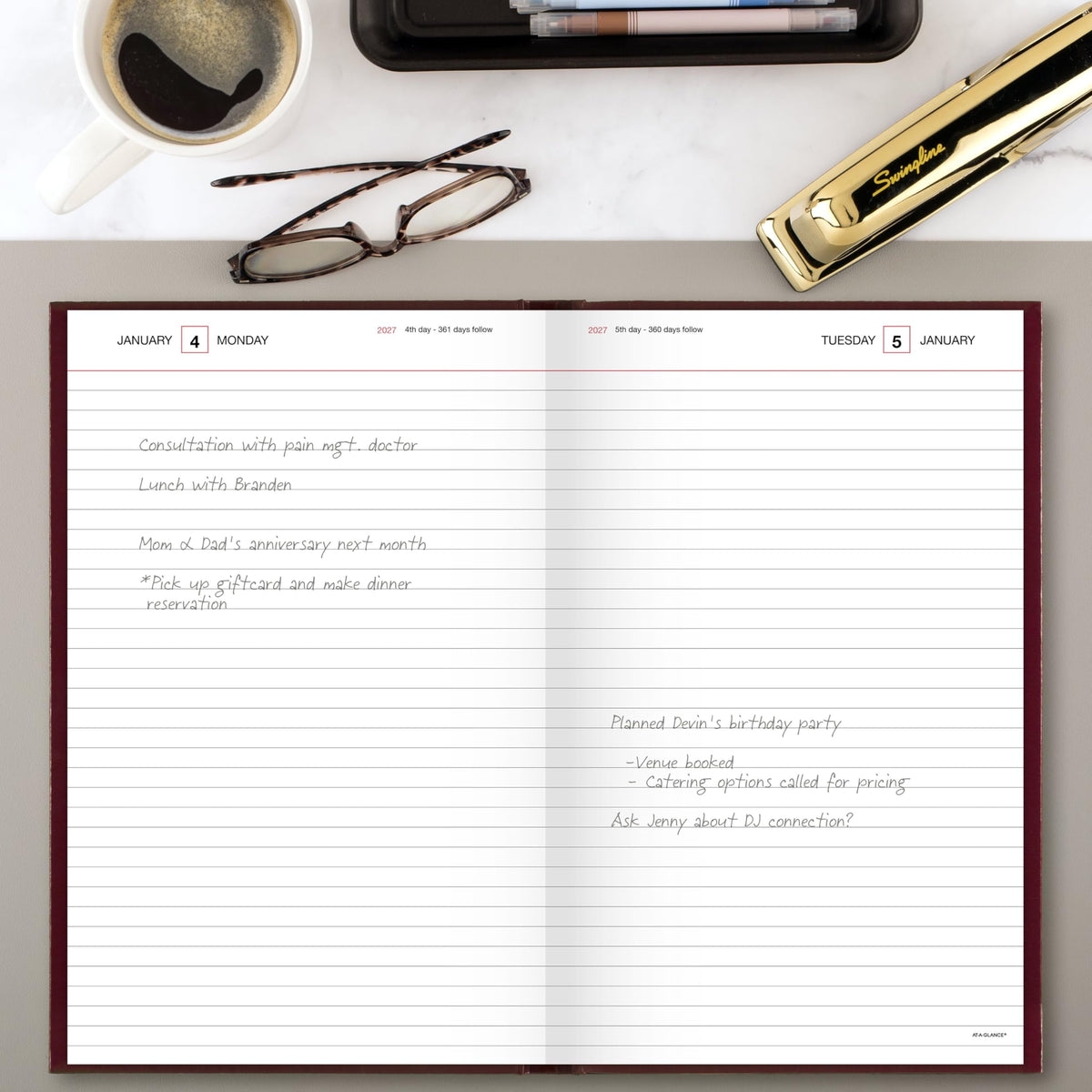 AT-A-GLANCE Planner SD37613, 7.75" x 12" – view 2
