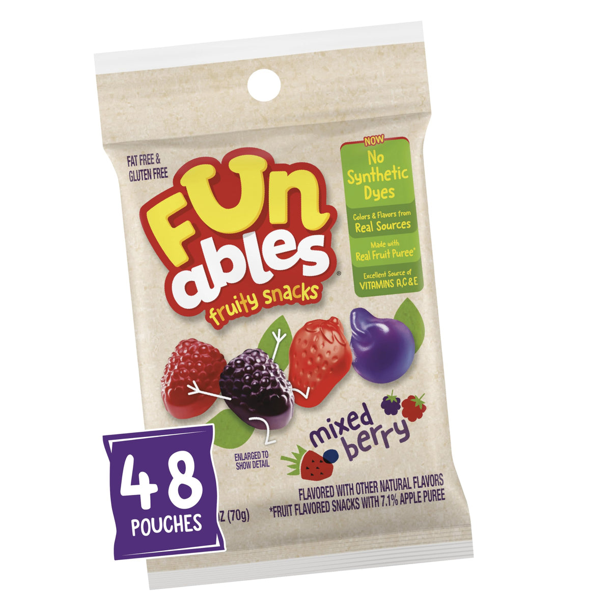 Funables Fruit Snack FER05475, 2.5 Ounce (Pack of 48)