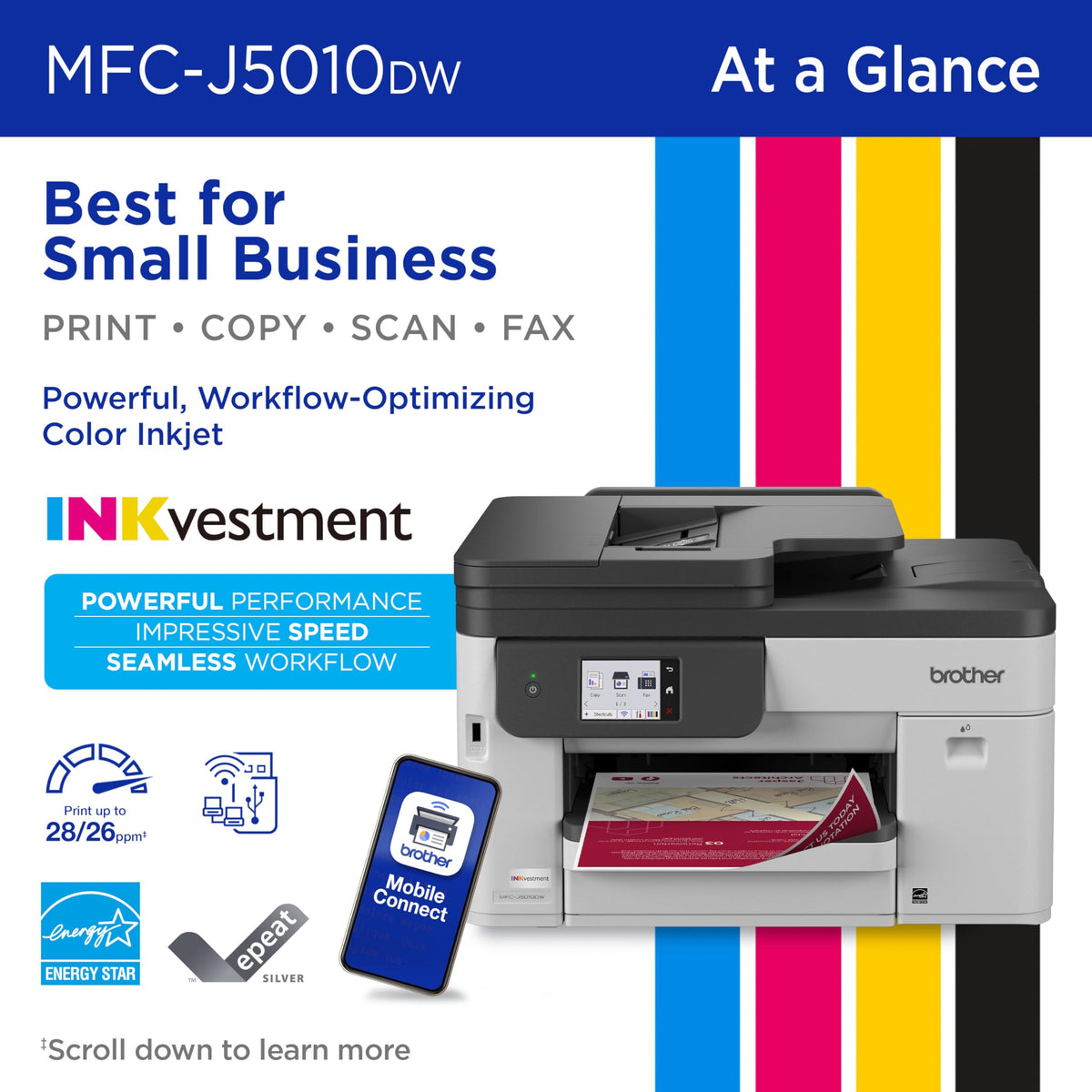 Brother Printer MFCJ5010DW, Standard – view 2