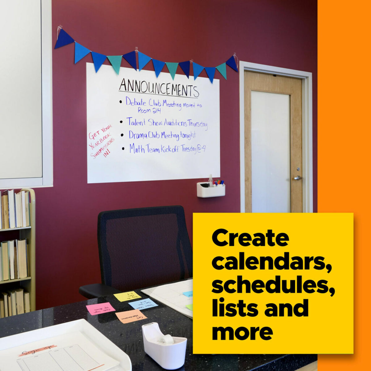 Post-it Writing Board DEF4x3, 4 ft x 3 ft – view 7