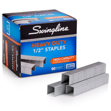 Swingline Hardware Staple S7079392E, 1/2" (90 Sheet), 5000 Count