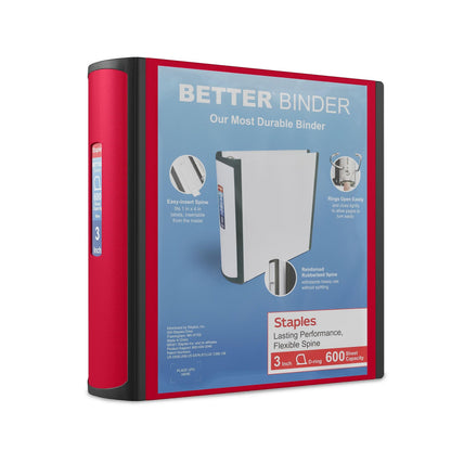 Staples Storage Binder ST55893-CCVS, 3-Inch, 2 Count