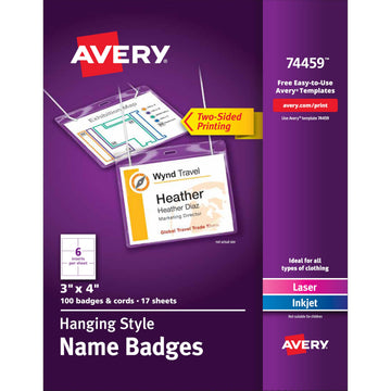 Avery Badge Holder 74459, 100
