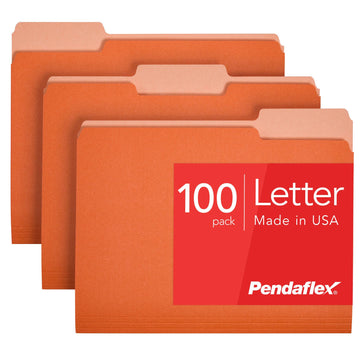 Pendaflex File Folder PFX152 1/3 ORA, 1 Box, 100 Count