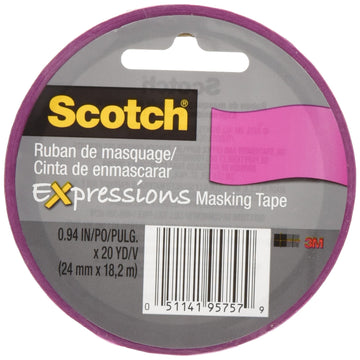 Scotch Adhesive Tapes 3437-PNK, 0.94 in x 20 yds