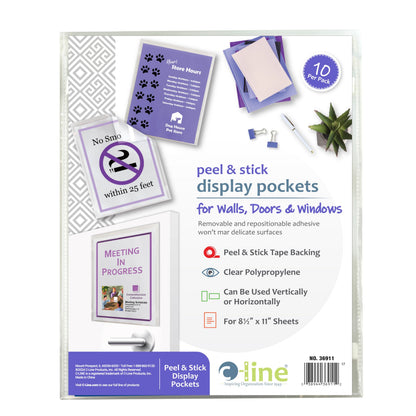 C-Line Card Document Sleeve 36911, 8.5 x 11 in (10 Count) – view 6