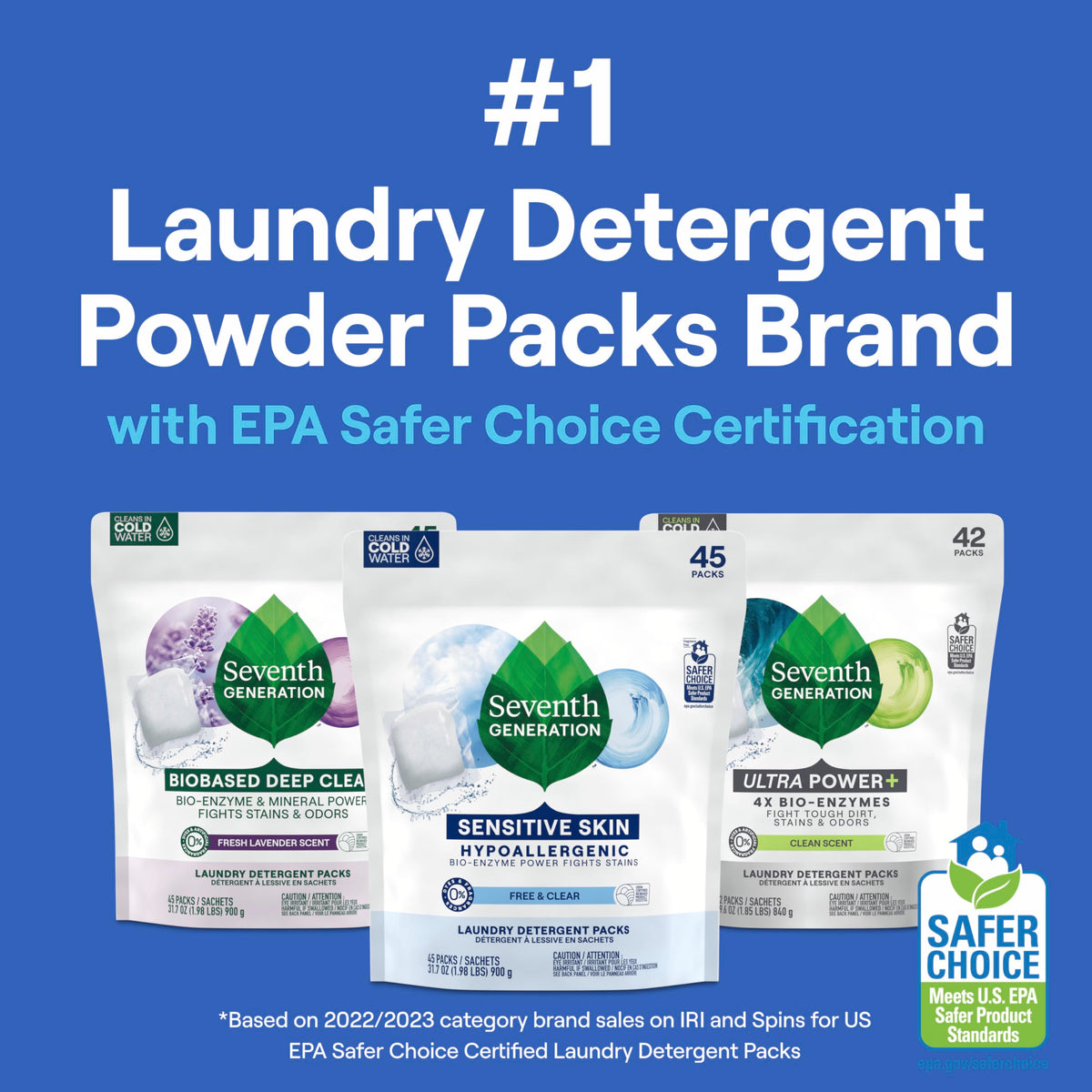 Seventh Generation Laundry Detergent 732913229772, 45 Count – view 9