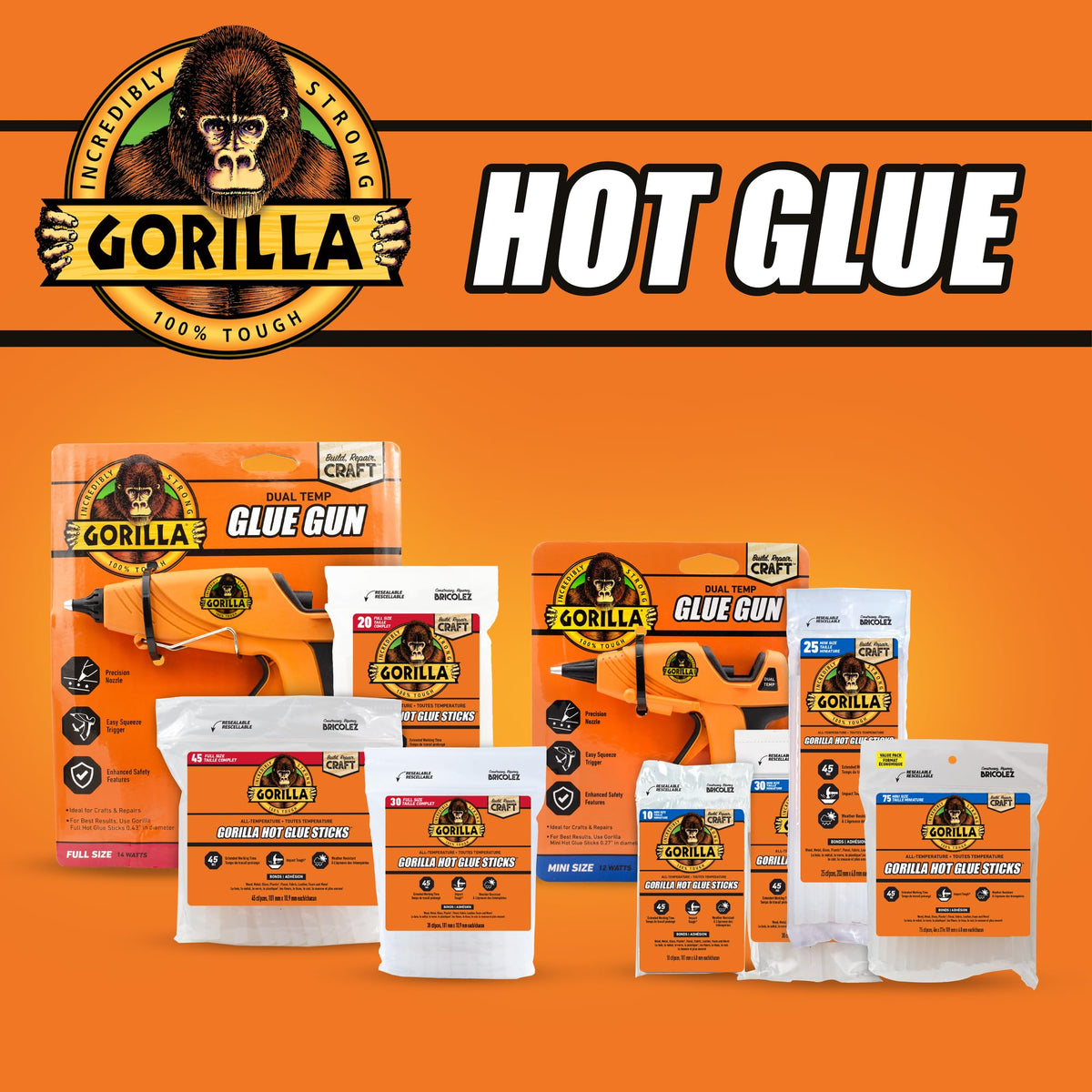 GORILLA Hot Glue Gun 8401508, Mini Gun – view 7