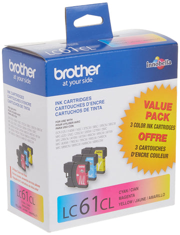 Brother Inkjet Printer Ink LC613PKS, Standard Yield, 3 Count
