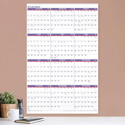 AT-A-GLANCE Calendar PM1228, 24"W x 36"H – view 3