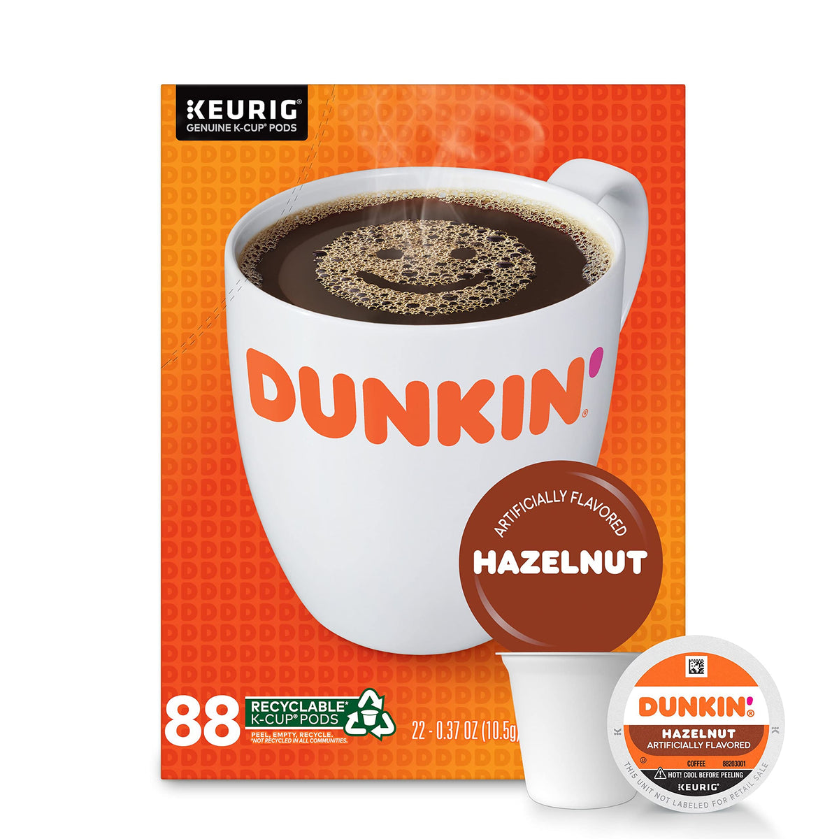 Dunkin' Coffee 881334012705, 22 Count (Pack of 4), 88 Count