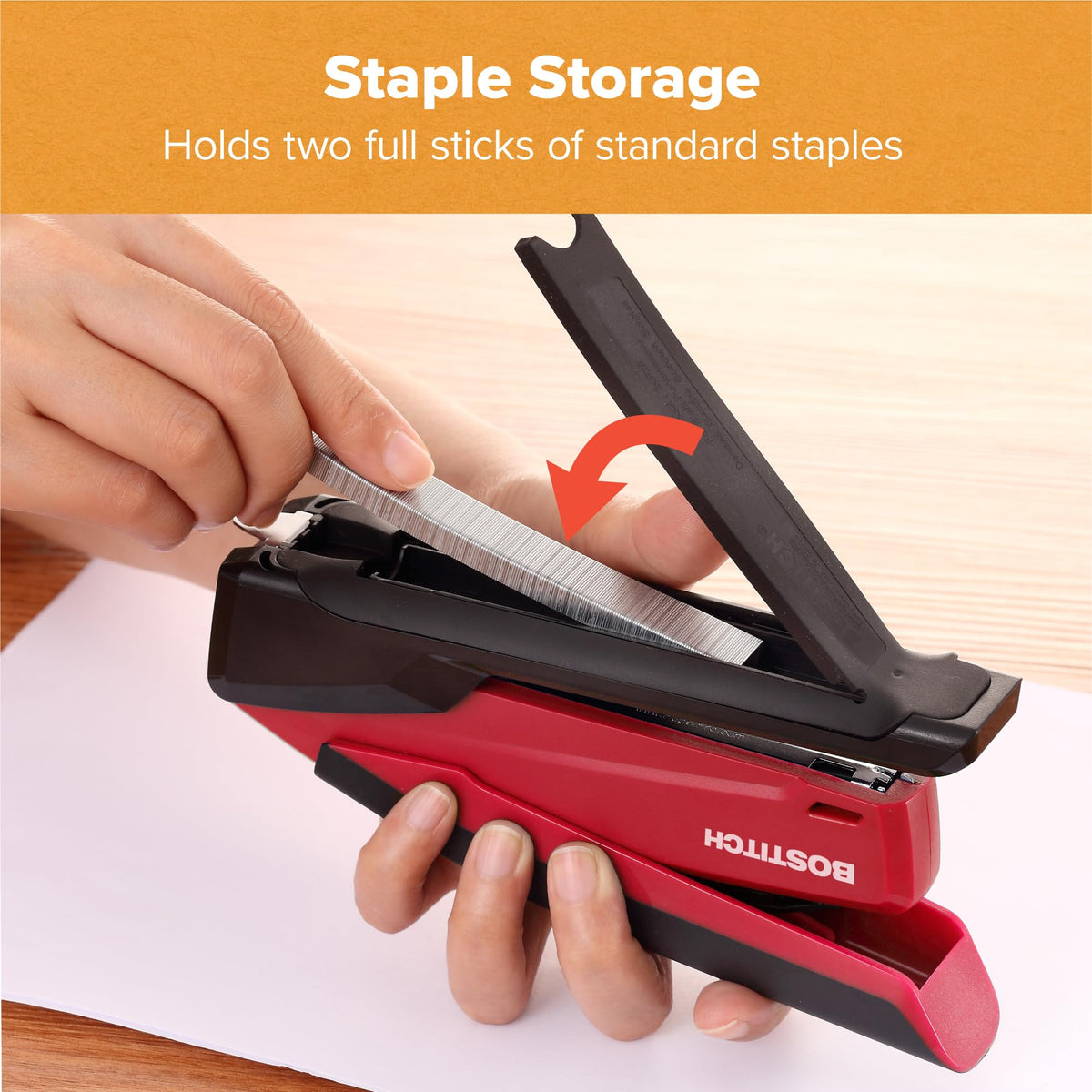 Bostitch Office Stapler 1124, Plastic-Full Strip – view 6