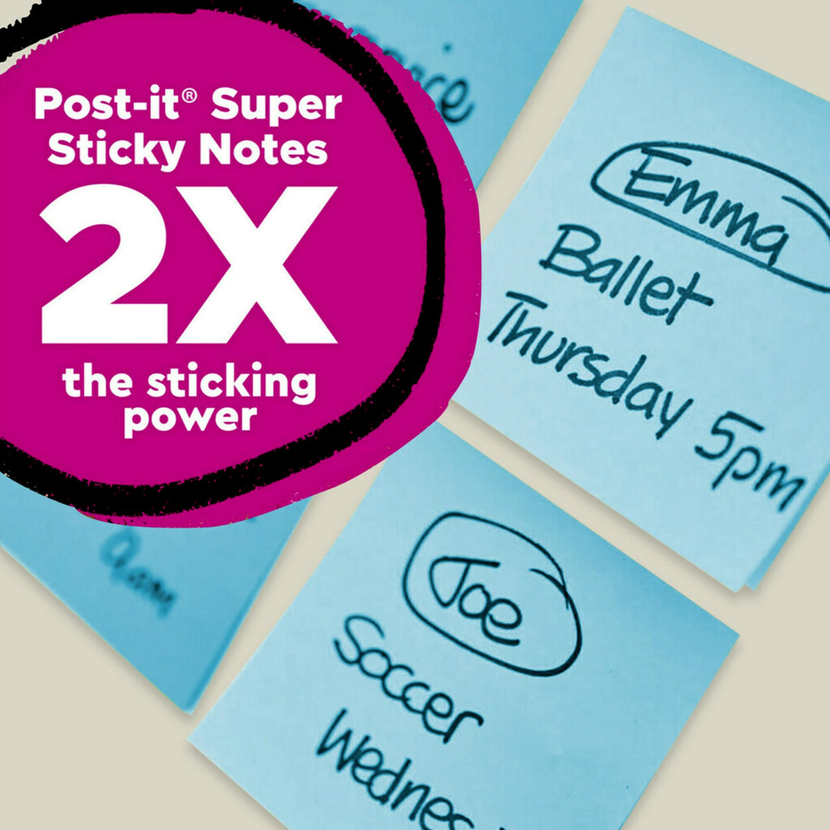 Post-it Self Stick Note 675R-3SST, 4" x 4", 3 Count – view 3