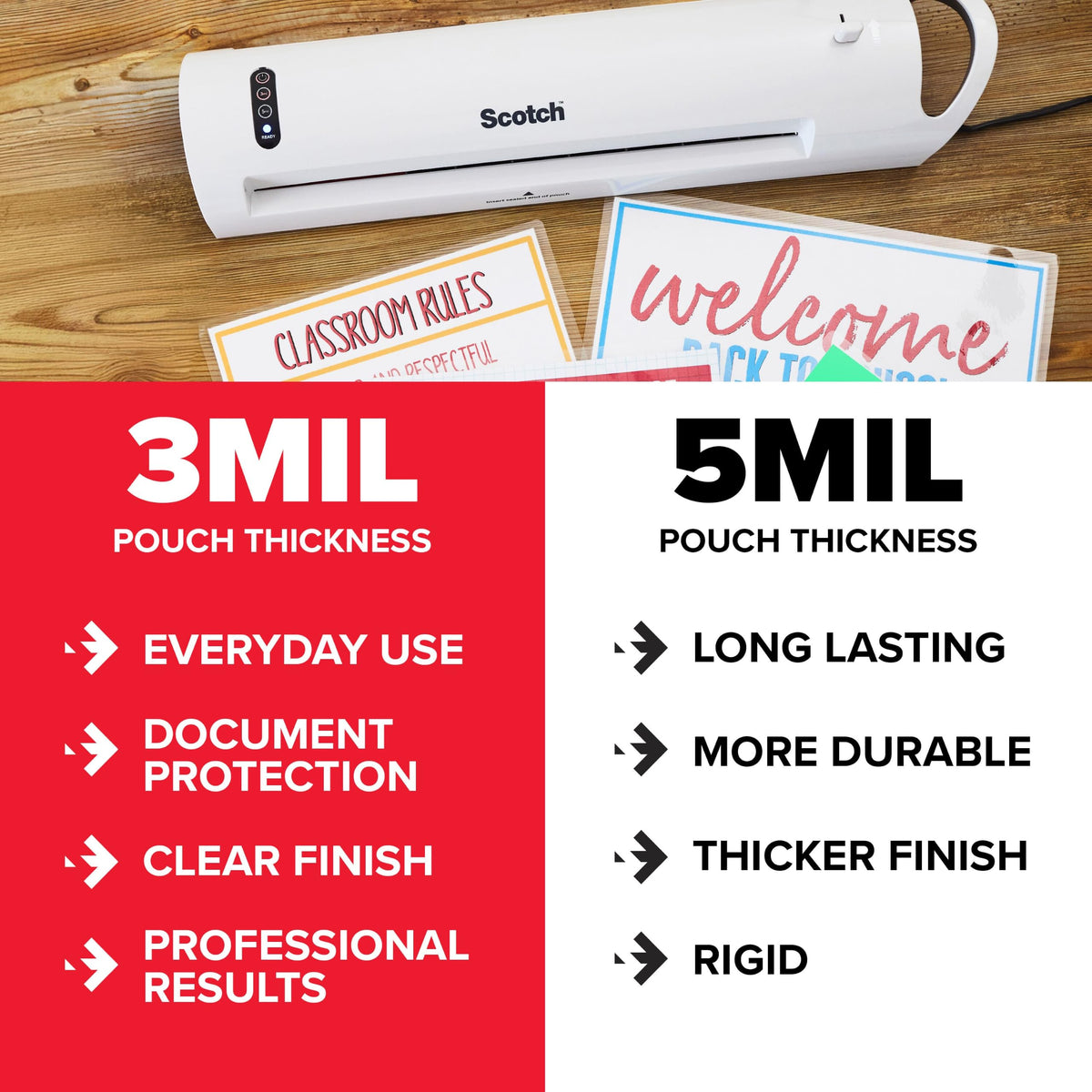 Scotch Laminator TP3854-200, 200-Pack – view 4