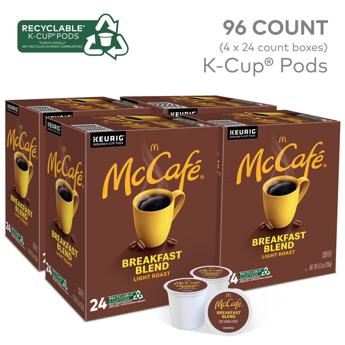 McCafe Coffee 10043000080419, 24 Count (Pack of 4), 96 Count – view 2