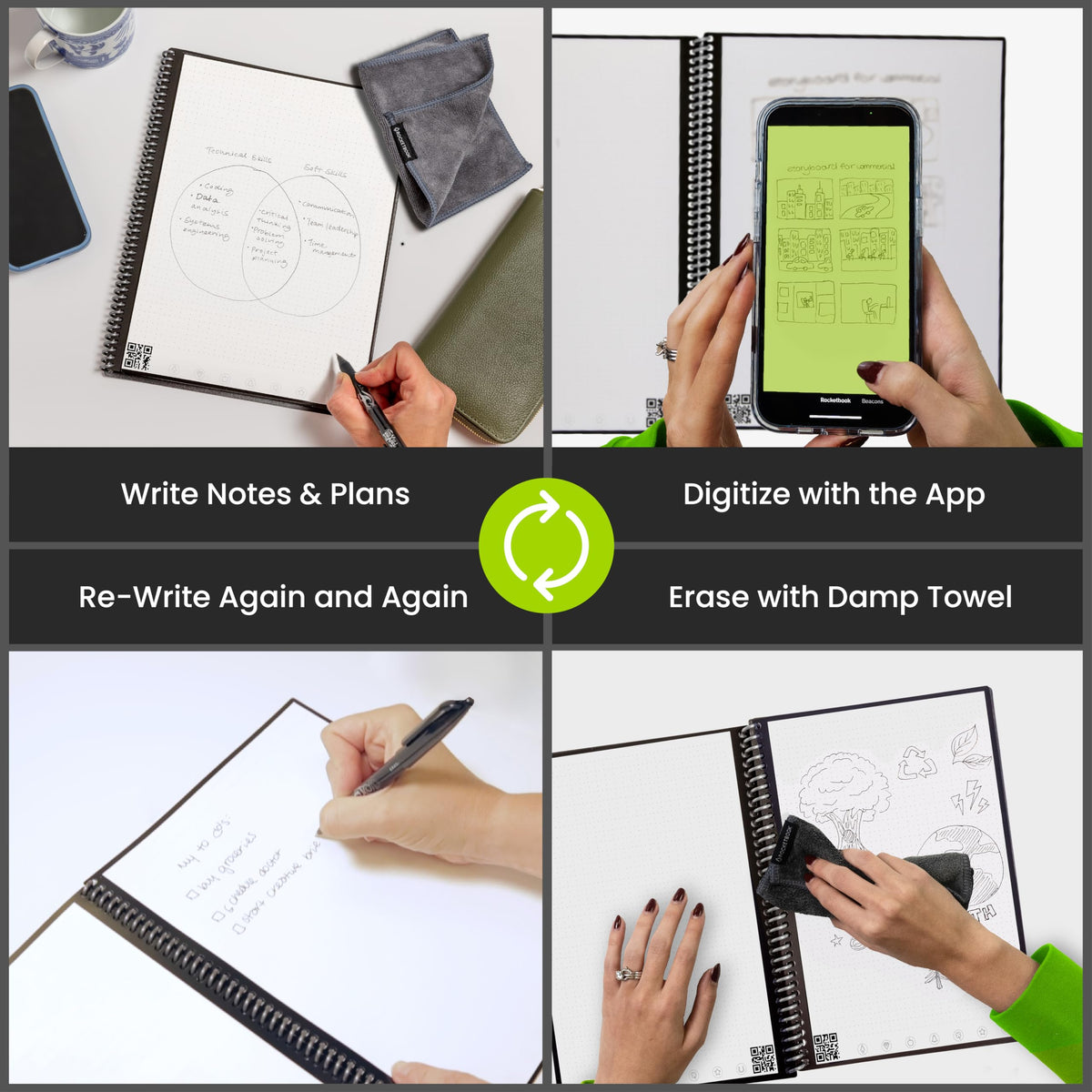 Rocketbook Blank Book EVR-L-R, Classic Letter – view 2