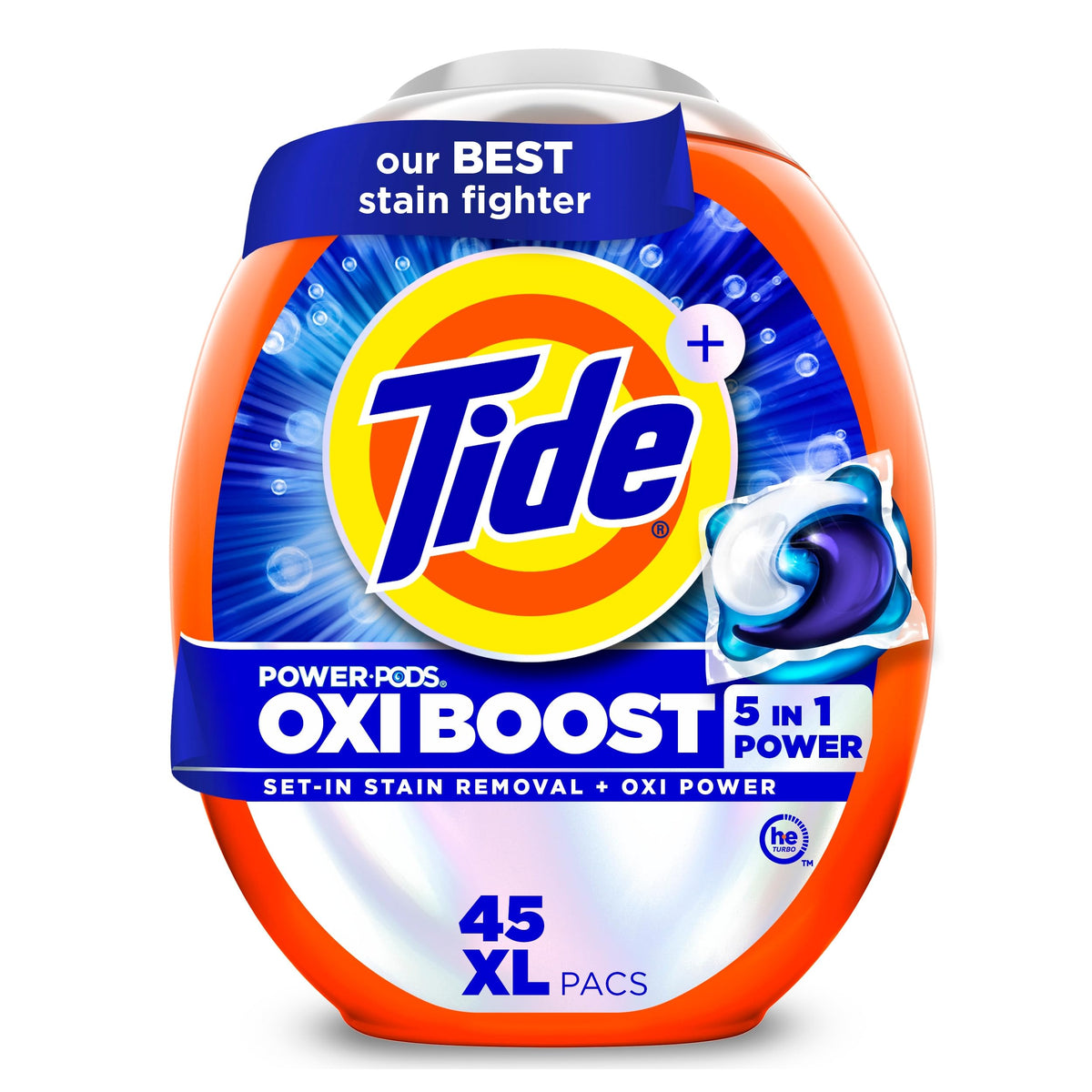 Tide Laundry Detergent P_11013, 45 Count