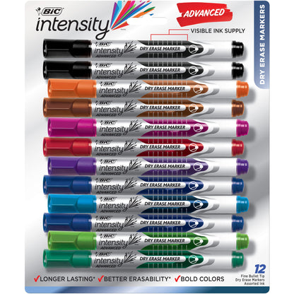 BIC Marking Pen GELIPP121, 12 Count