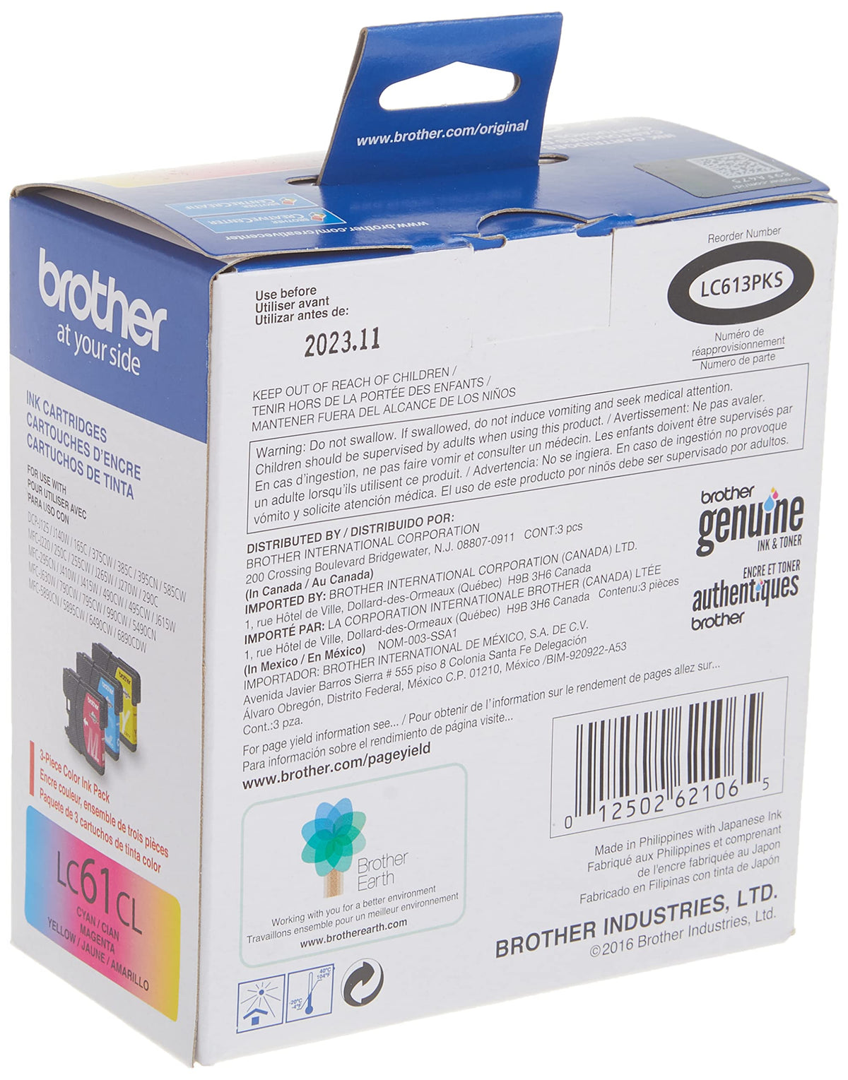 Brother Inkjet Printer Ink LC613PKS, Standard Yield, 3 Count – view 2