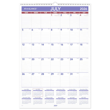 AT-A-GLANCE Calendar AY328, 15.5"W x 22-3/4"H