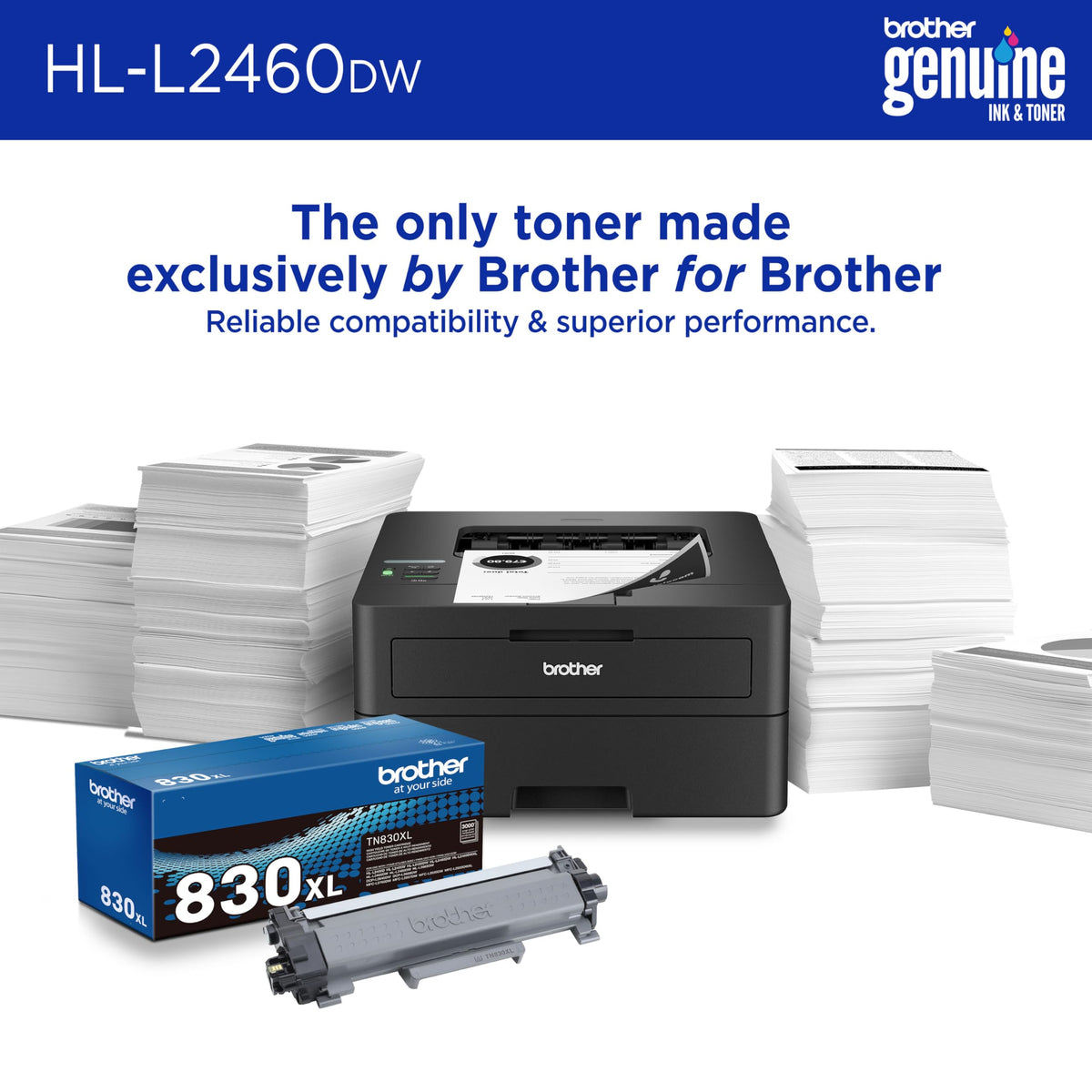 Brother Printer HLL2460DW, Standard – view 4