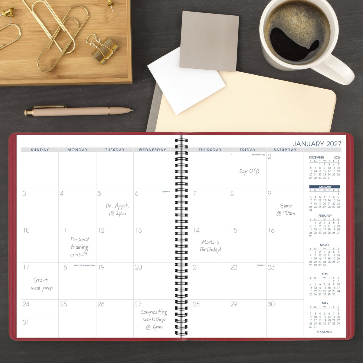 AT-A-GLANCE Planner 7025013, 9" x 11" – view 2