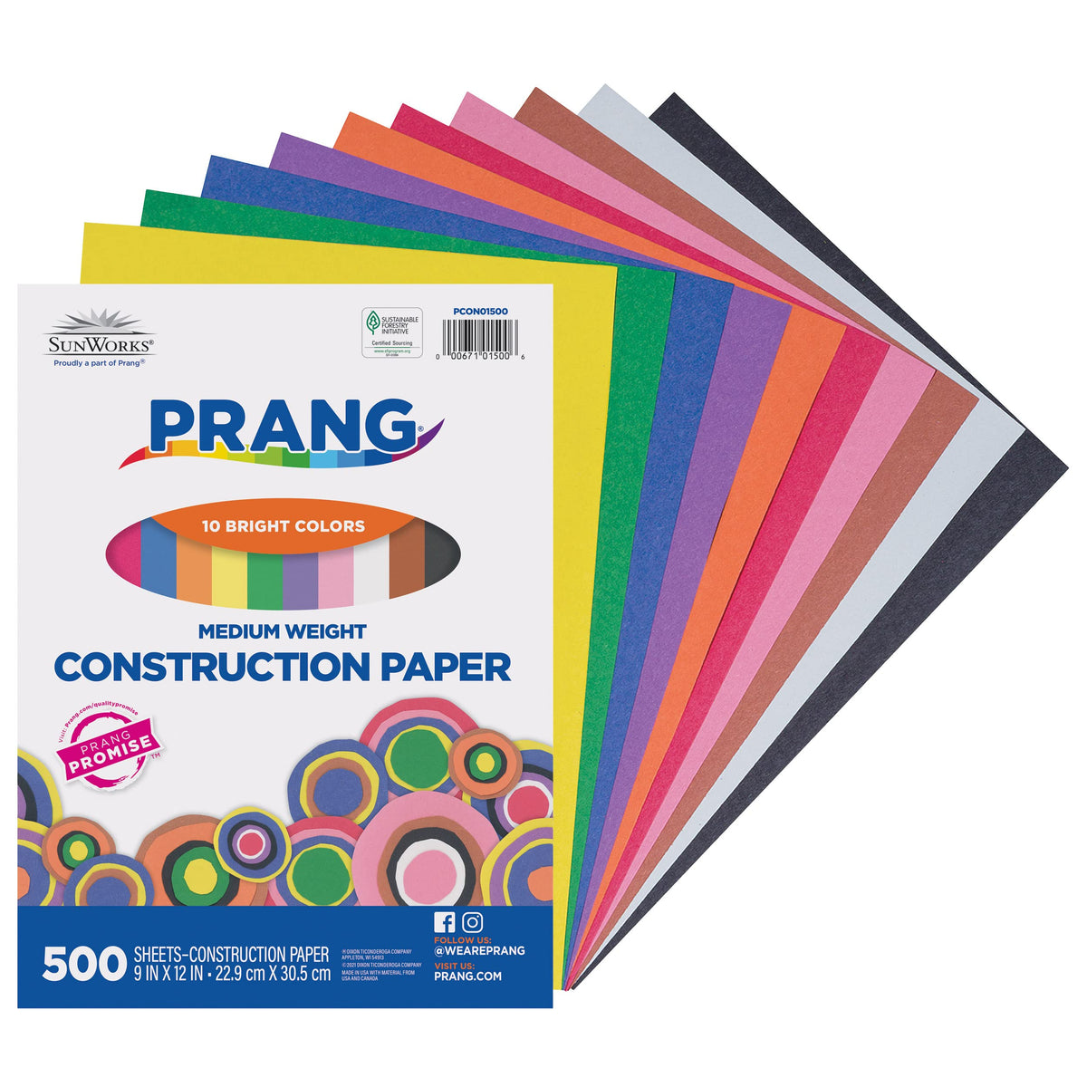Prang Art Media Paper PCON01500, 500 Sheets