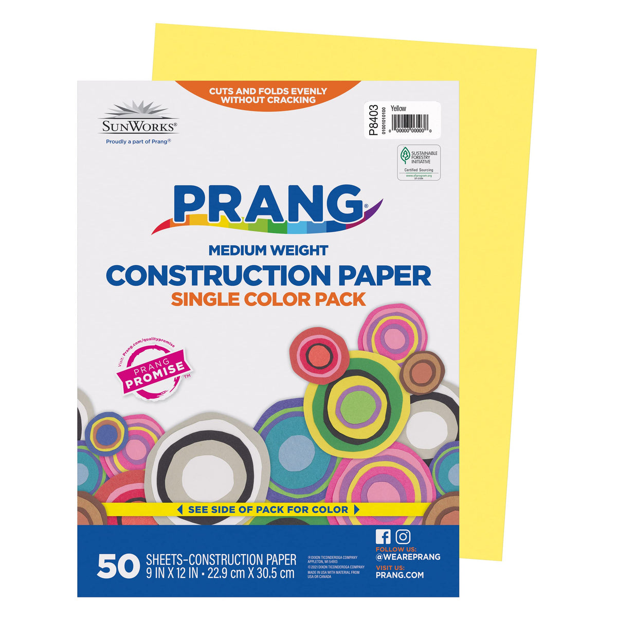 Prang Art Media Paper P8403, 50 Sheets