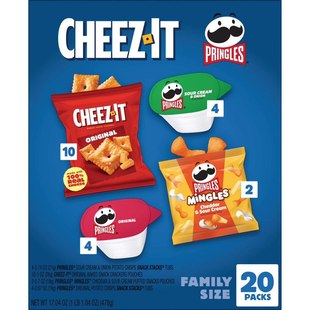 Cheez-It Snack Chip And Crisp, 0.85 Ounce (Pack of 20) – view 10