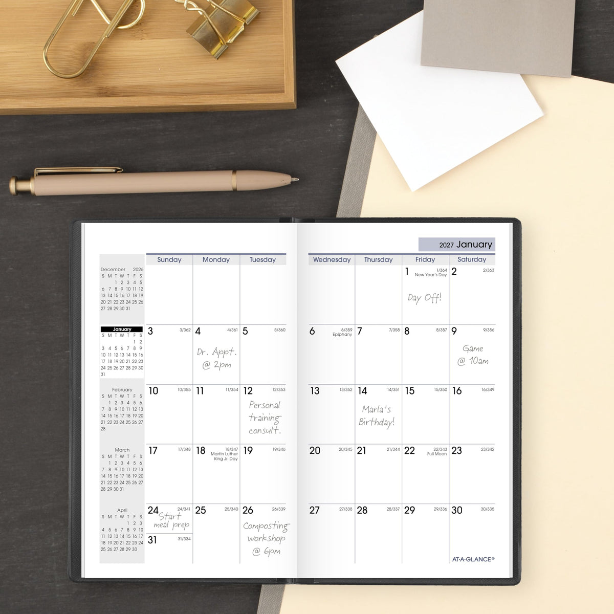 AT-A-GLANCE Planner SK5300, 3.5" x 6" – view 2