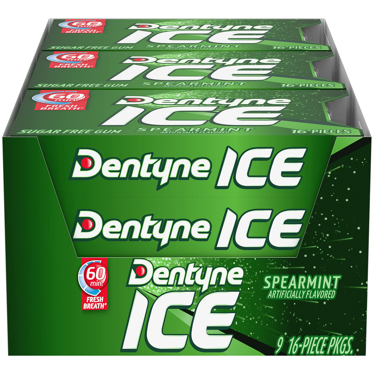 Dentyne Chewing Gum 00012546097291, 16 Count (Pack of 9), 144 Count