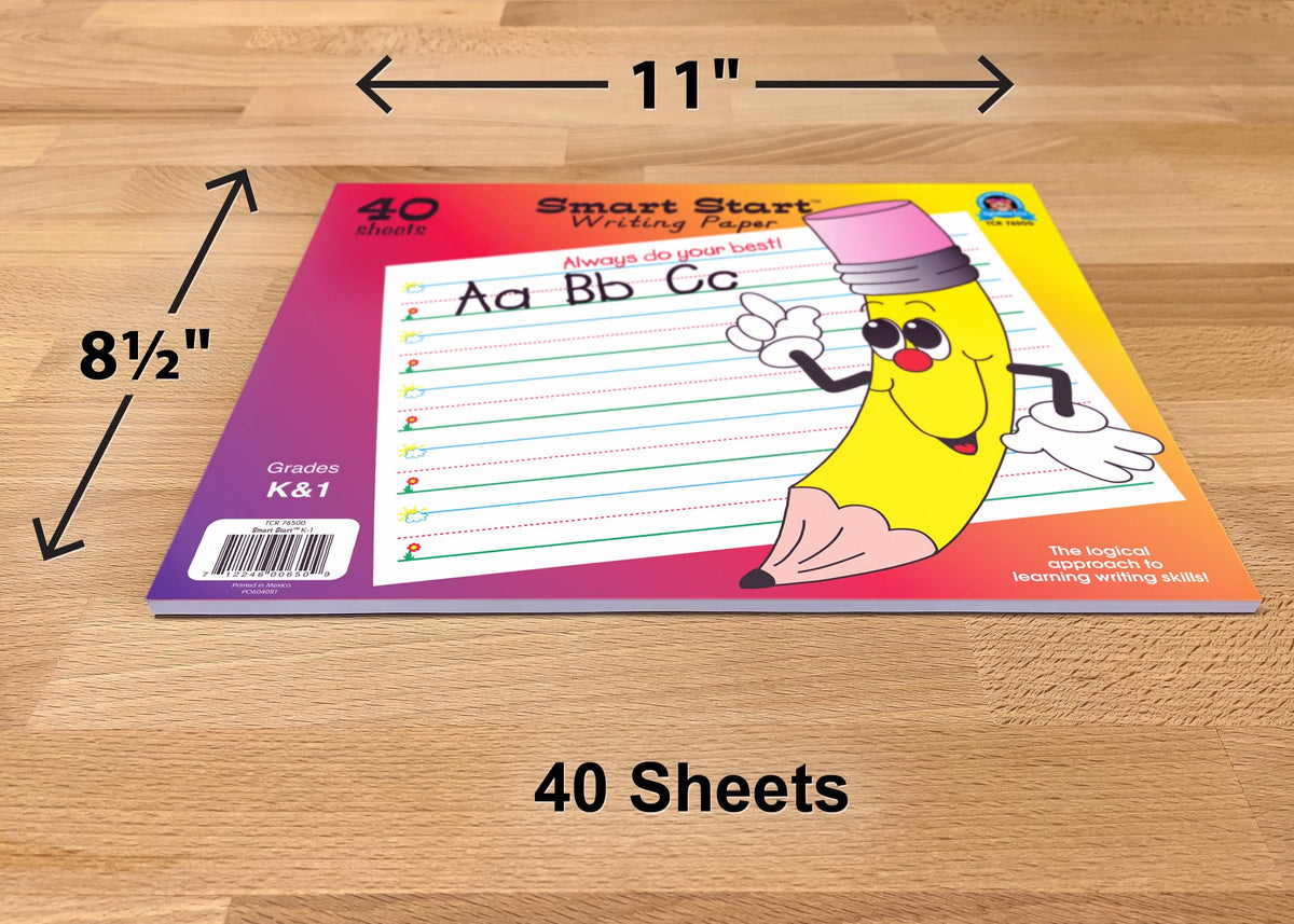Teacher Created Resources Writing Paper TCR76500, 40 Sheet Tablet – view 4