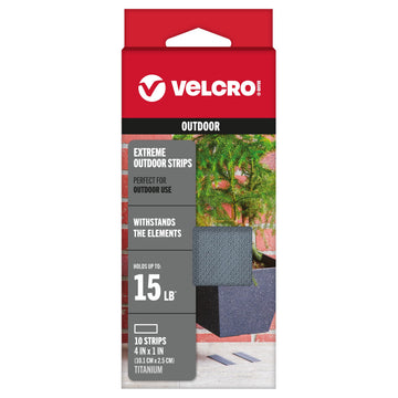 VELCRO Brand Hook Loop Fastener 90812, 4in x 1in (10pk)
