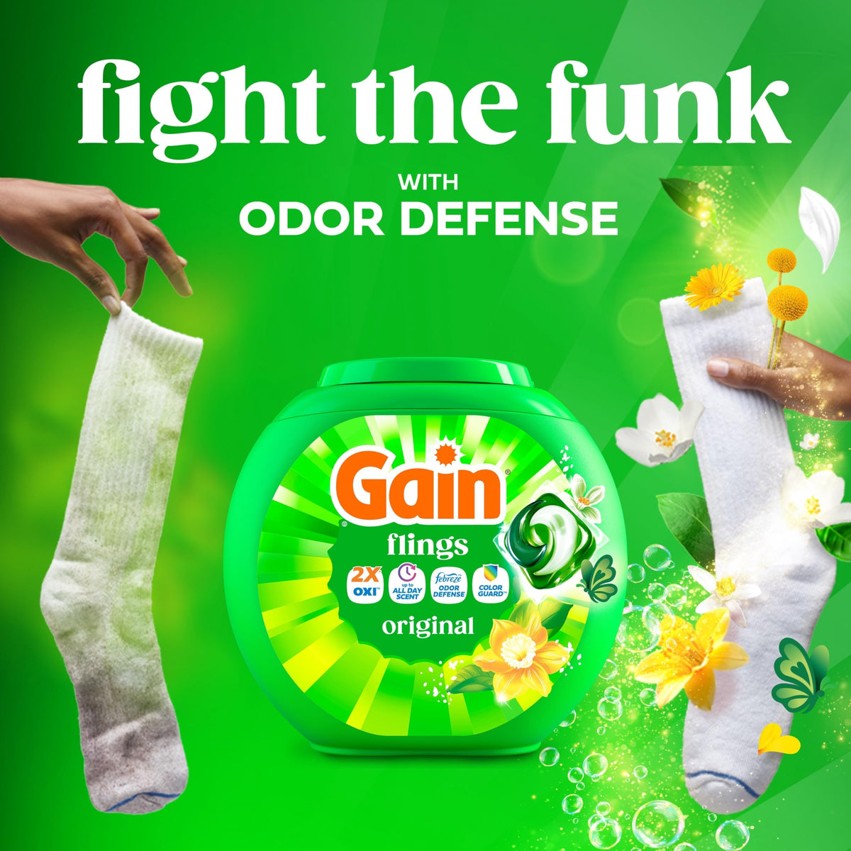 Gain Laundry Detergent 80735397, 76 Count – view 4