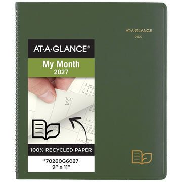 AT-A-GLANCE Planner 70260G60, 9" x 11"