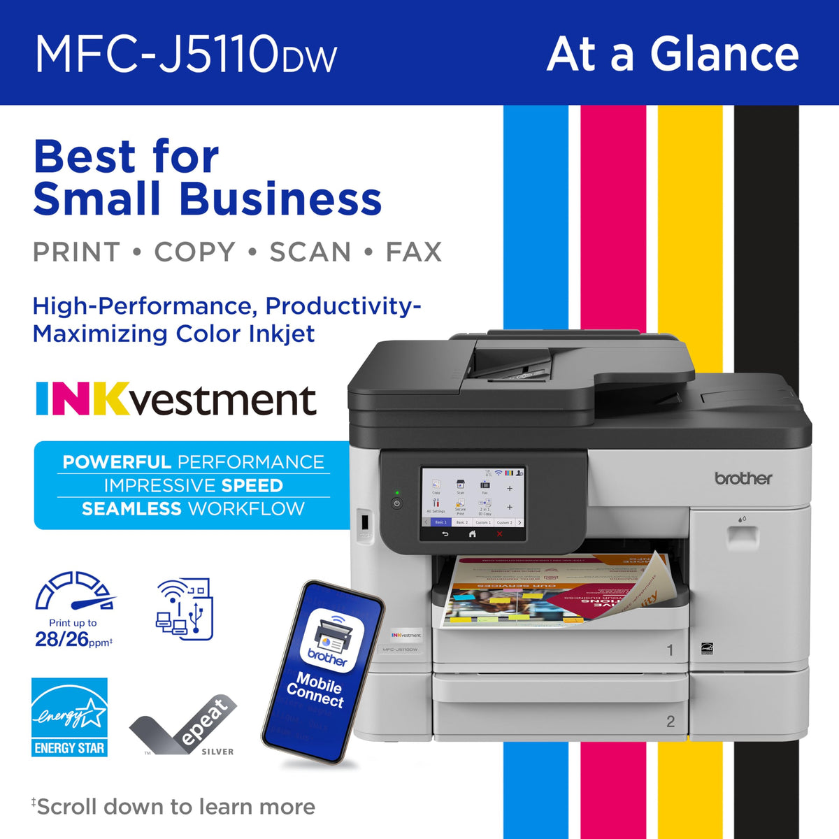 Brother Printer MFCJ5110DW, Standard – view 2