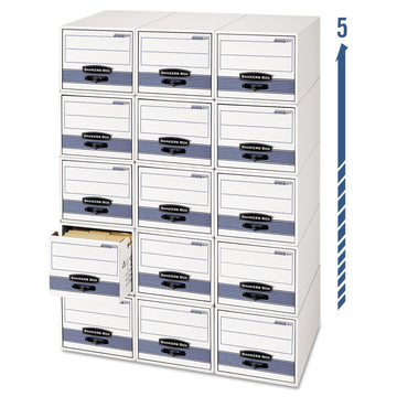 Bankers Box Storage Box 00311, 11.50" x 14.00" x 25.50", 6 Count