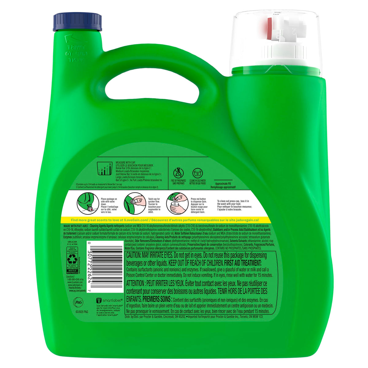 Gain Laundry Detergent P_15307, 177 Fl Oz – view 13