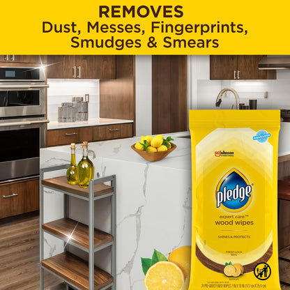 Pledge Surface Cleaning Wipe B005177XBG, 24 Count – view 3