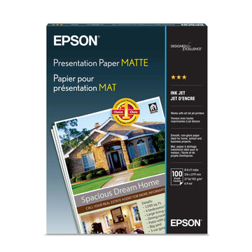 Epson Print Copy Paper S041062, 8.5 x 11 Inch, 100 Count