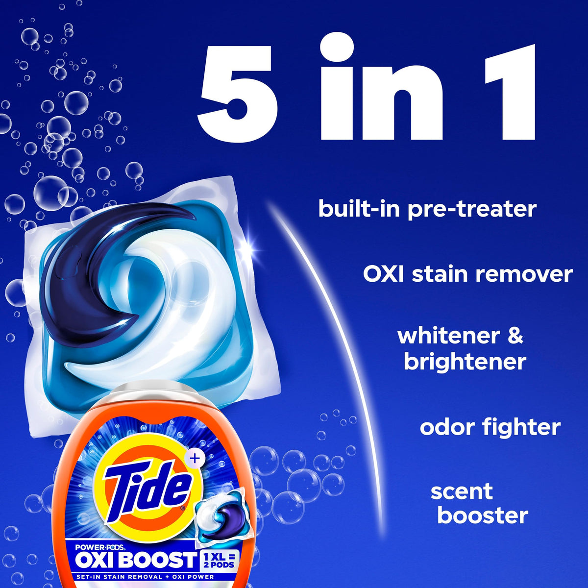 Tide Laundry Detergent P_11013, 45 Count – view 3