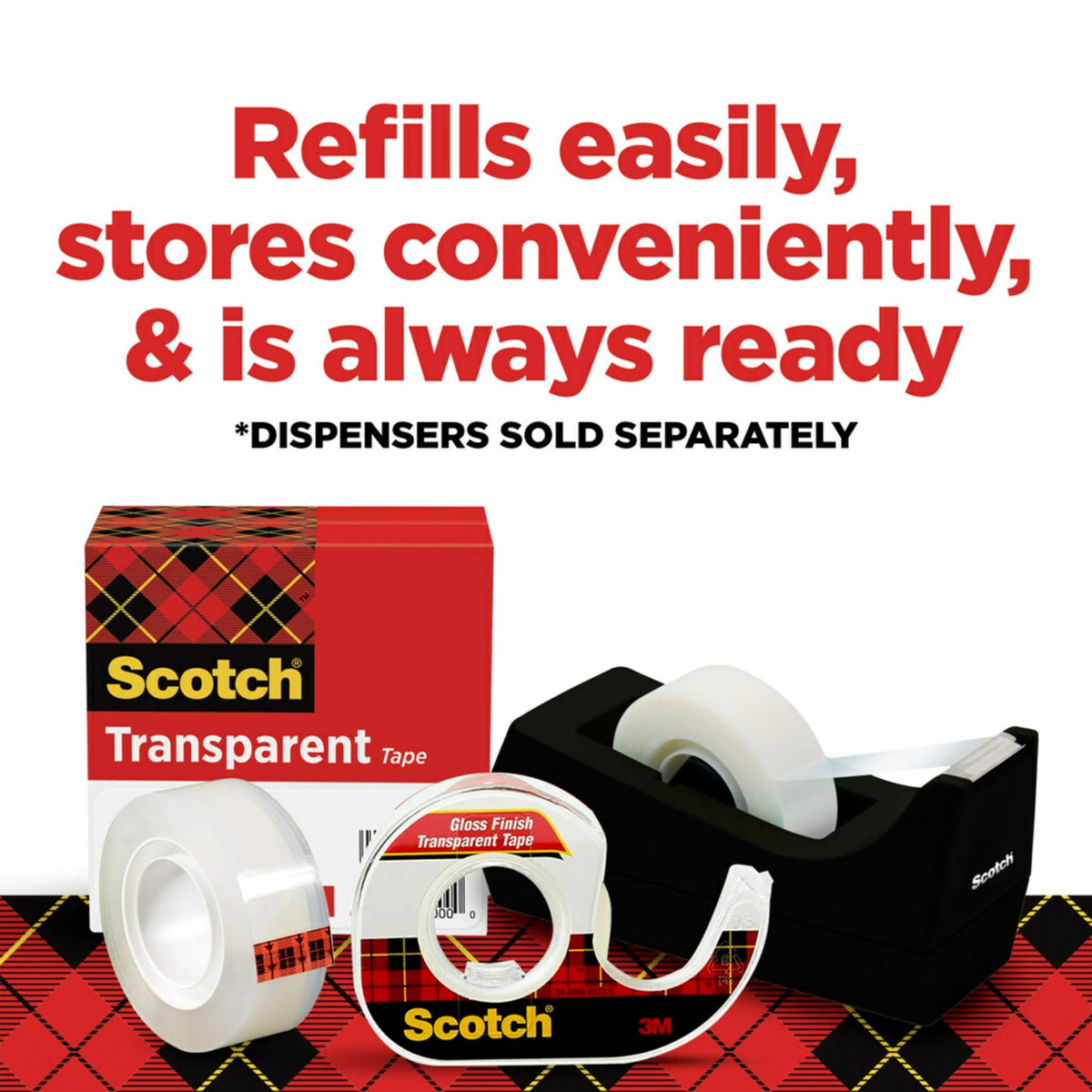 Scotch Adhesive Tapes 600K6, 6 Rolls – view 7