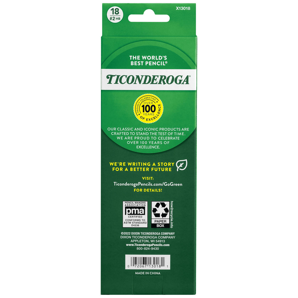 Ticonderoga Writing Instrument 13018, 18 Count – view 2