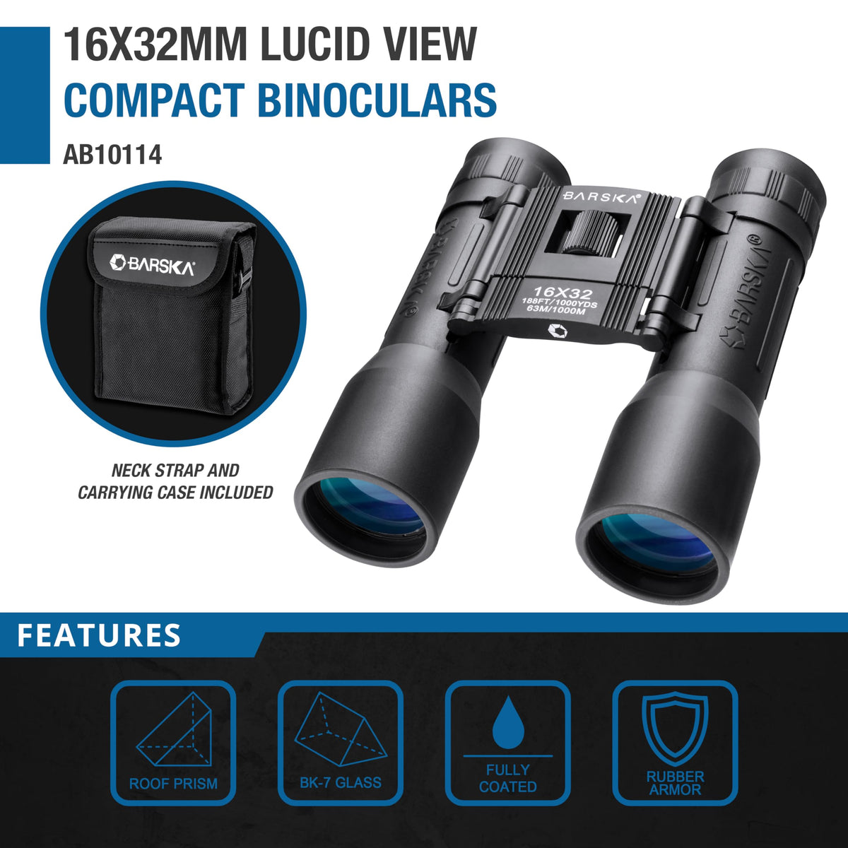 Barska Binocular AB10114, 16x32 – view 2