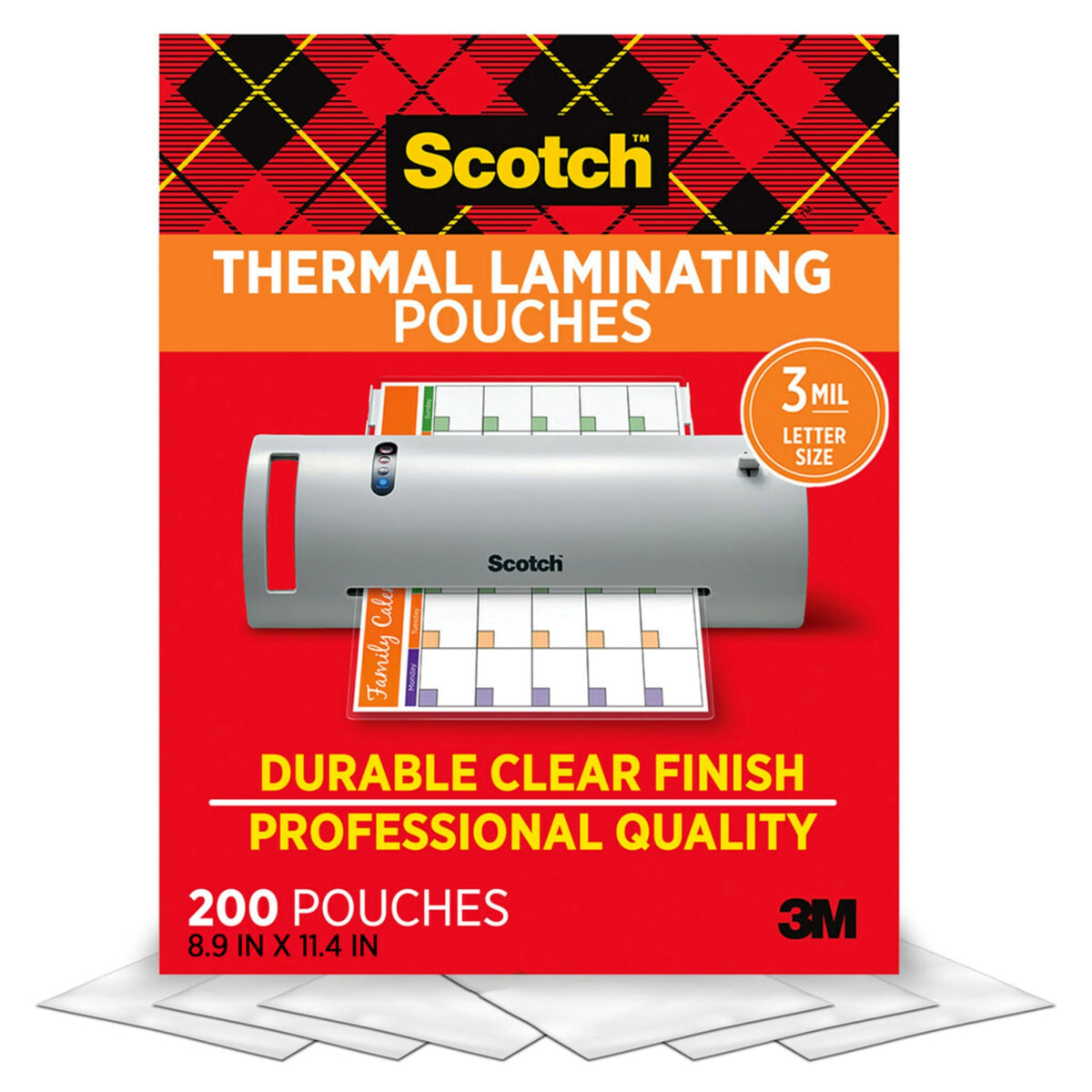 Scotch Laminator TP3854-200, 200-Pack