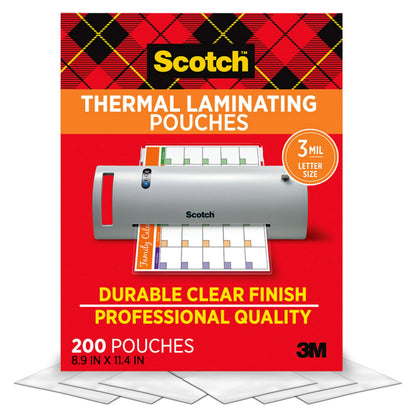 Scotch Laminator TP3854-200, 200-Pack