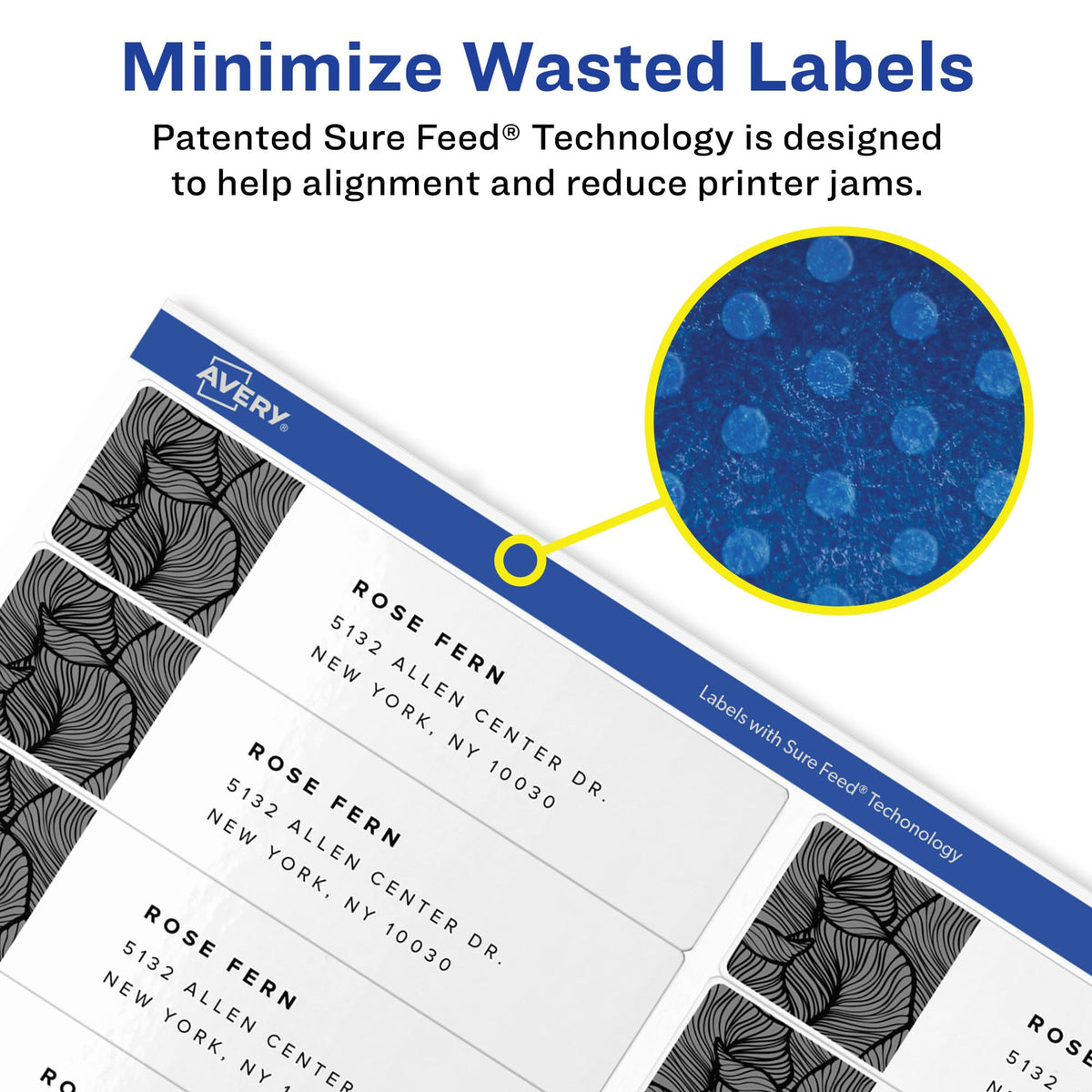Avery Label 5261, 1 inch x 4 inch, 500 Count – view 2