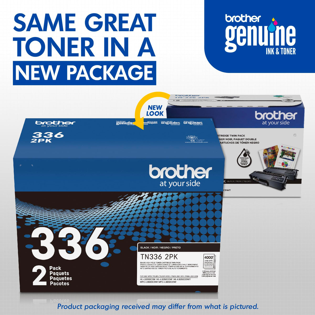 Brother Laser Printer Toner TN3362PK, 2 Pack – view 3