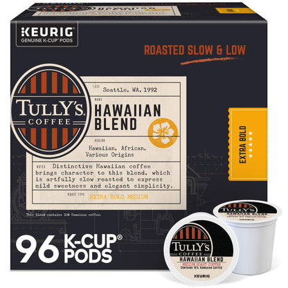 TULLY'S Coffee 60052-103, 24 Count (Pack of 4), 96 Count